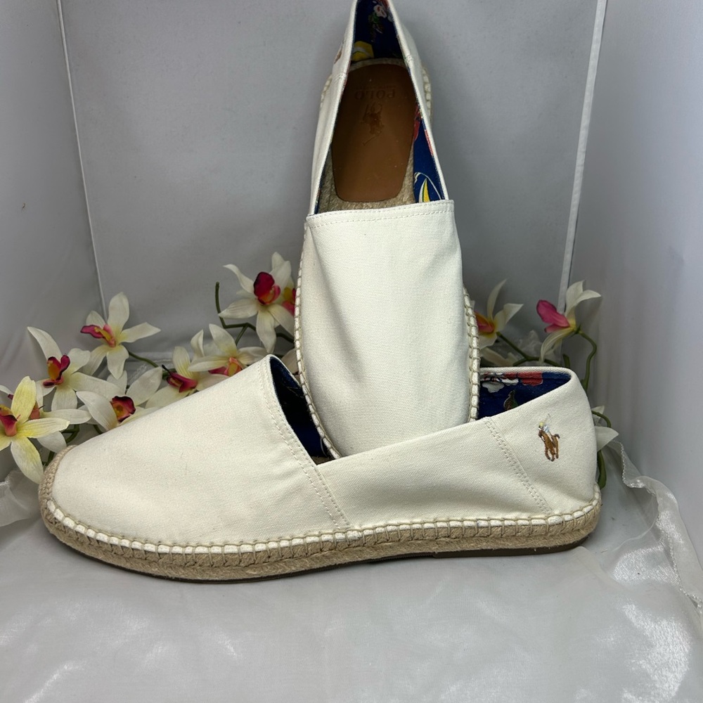 Snazzy Ralph Lauren Cervio Cotton Canvas Espadrille